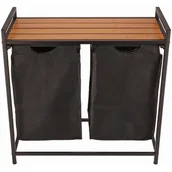 Kosze na bieliznę - KOSZ NA PRANIE składany duży stojący komorowy XL - miniaturka - grafika 1