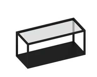 Półka metalowa Qbox czarna 80 cm - Półki do kuchni - miniaturka - grafika 1