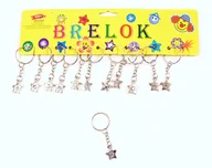 Breloki - Gwiazdka Metalowy Brelok Do Kluczy Zestaw 12Szt - miniaturka - grafika 1
