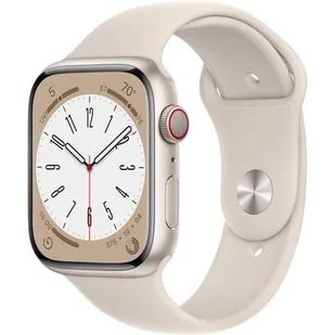 Apple Watch 8 GPS + Cellular 45mm Aluminium MNK73CS/A Beżowy - Smartwatch - miniaturka - grafika 1