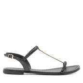 Sandały damskie - Sandały Gino Rossi KIRA-01W3-002 Czarny - miniaturka - grafika 1