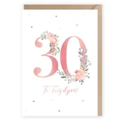 Kartki okolicznościowe i zaproszenia - Cardie Kartka urodzinowa 30, eko koperta K099 - miniaturka - grafika 1