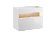 Szafki łazienkowe - Comad Bahama White szafka 80 cm podumywalkowa wisząca Biel Alpejska/Dąb Wotan BAHAMAWHITE821FSC - miniaturka - grafika 1