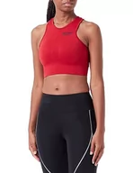 Biustonosze - Superdry Core Seamless Mid Impact Biustonosz sportowy dla kobiet, Carmine Red, 6-8 - miniaturka - grafika 1