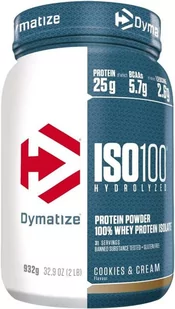 Dymatize iso100 932g COOKIES CREAM - Witaminy i minerały dla sportowców - miniaturka - grafika 1