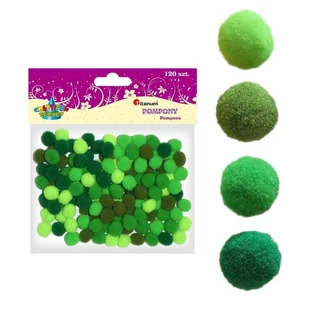 TITANUM Pompony TITANUM zielone op.120 282922 - Dekoratorstwo - miniaturka - grafika 2