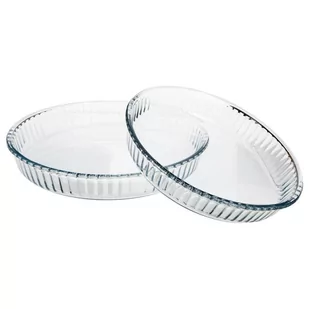 Borcam borcam 1690038 kształt zestaw 2 tort potrawy szklany dno komory spalania przezroczysty 32 + 26 cm 1690038 - Kinder party - miniaturka - grafika 1