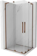 Kabiny prysznicowe - Mexen Velar L Duo kabina prysznicowa rozsuwana 90x80 cm, transparent, różowe złoto - 871-090-080-02-03-60 - miniaturka - grafika 1