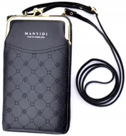 Etui i futerały do telefonów - Etui - Etui na smartfona - Elegancki design - Etui na telefon komórkowy - Przechowywanie smartfona - Wysokiej jakości wykonanie - Czarna skóra - miniaturka - grafika 1