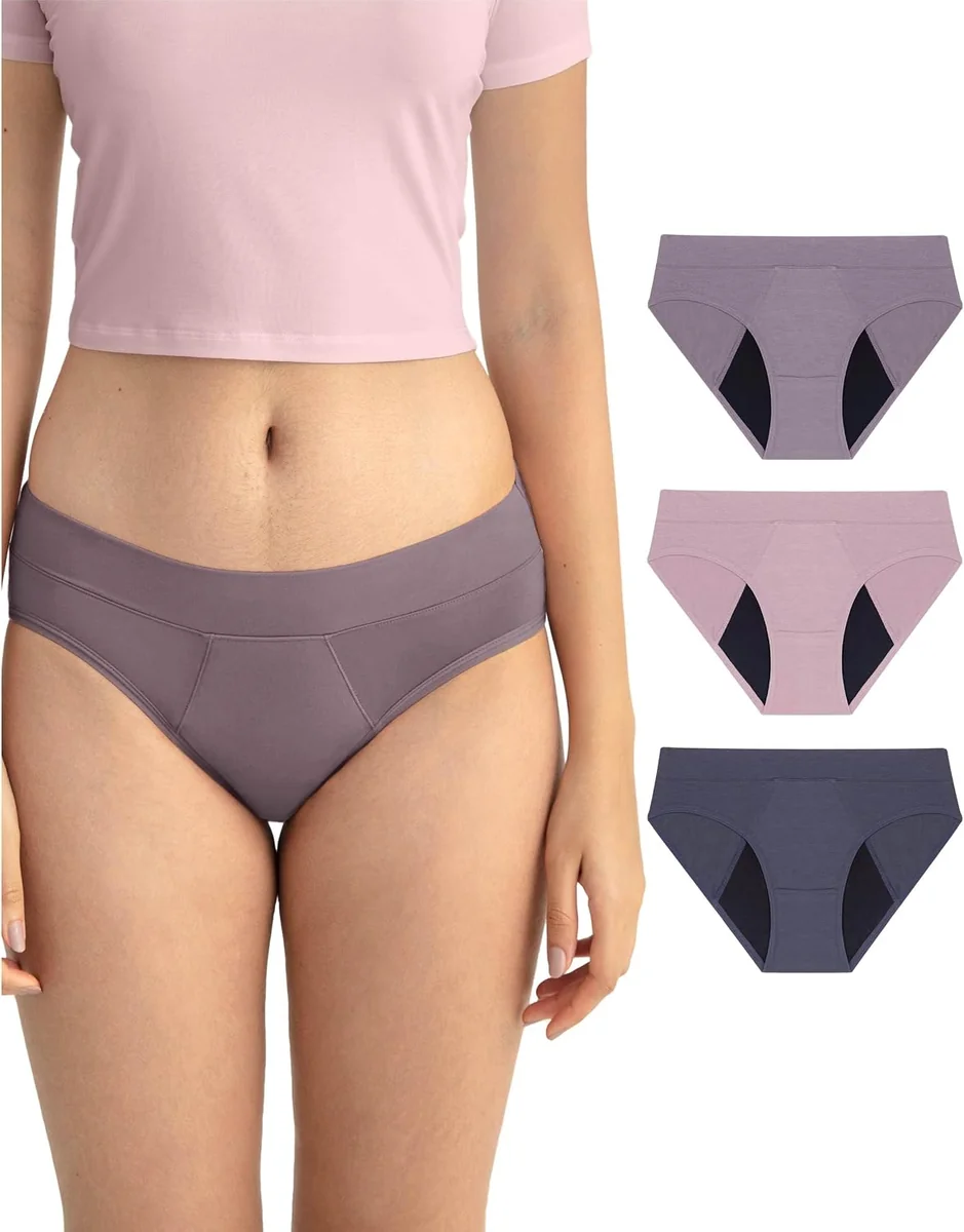 Majtki menstruacyjne damskie hipster 3 sztuki rozmiar S Amorio