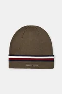 Czapki męskie - Tommy Hilfiger czapka bawełniana kolor zielony bawełniana AM0AM12983 - miniaturka - grafika 1