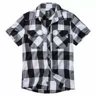 Odzież taktyczna i umundurowanie - Koszula z krótkim rękawem BRANDIT Checkshirt - biało-czarna RATY 0% | PayPo | GRATIS WYSYŁKA | ZWROT DO 100 DNI - miniaturka - grafika 1