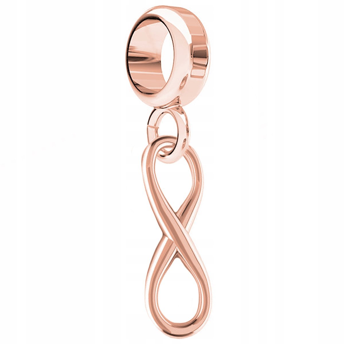 Charms Pozłacany z Nieskończonością Infinity Nieskończoność SREBRO 925