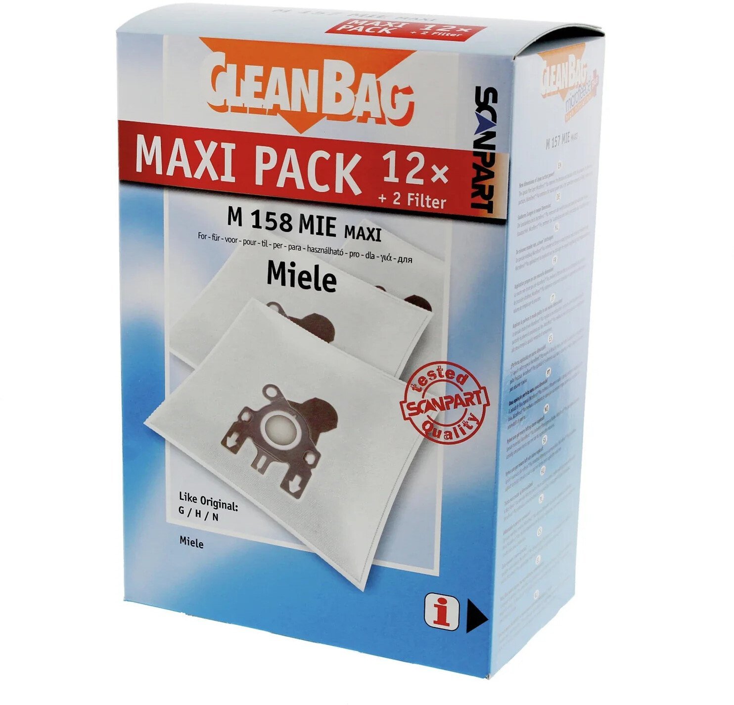 Worek do odkurzacza Scanpart Worek Maxipack Miele GN 12 sztuk