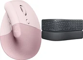 Myszki - Logitech Lift Rose 910-006478 + Ergo K860 920-010108 - miniaturka - grafika 1