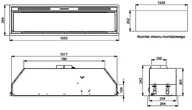 Zestawy AGD - FALMEC płyta indukcyjna 88 H2H 88x40 + okap GRUPA SILNIKOWA PLUS 105 biały 800 m3/h - miniaturka - grafika 1
