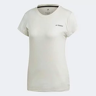 Koszulki i topy damskie - Adidas Damski T-shirt Tivid T-shirt damski szary Orbgry 34 FR5771 - grafika 1