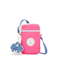 Torebki damskie - Kipling Damska mini torba Tally, lekka mini torba crossbody, nylonowa torba na telefon przez ramię, Happy Pink Mix, 4.25''L x 6.75''H x 0.75''D - miniaturka - grafika 1