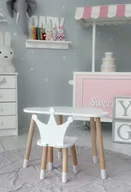 Stoliki dla dzieci - Krzesełko korona + stolik chmurka - różne warianty - miniaturka - grafika 1