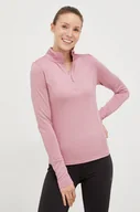 Bielizna sportowa damska - 4F longsleeve funkcyjny kolor różowy - miniaturka - grafika 1