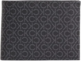 Calvin Klein Męski portfel TRIFOLD 10CC W/COIN, klasyczny mono czarny, rozmiar 0ne, Klasyczny mono czarny, 0ne Size - Portfele - miniaturka - grafika 1