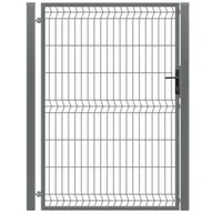 Akcesoria do ogrodzeń - Furtka 3D ocynk antracyt struktura 100 x 150 cm komplet lewa Polbram - miniaturka - grafika 1