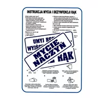 Przybory szkolne - Instrukcja 350x250 Mycie rąk + naklejki w zestawie - miniaturka - grafika 1