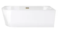 Wanny - Corsan Wanna narożna INTERO SLIM PRAWA 150x74,5 z wykończeniem złotym E-230MNPGL - miniaturka - grafika 1
