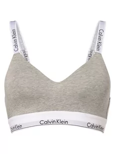 Calvin Klein - Damski biustonosz  z wypełnieniem, szary - Biustonosze - miniaturka - grafika 1