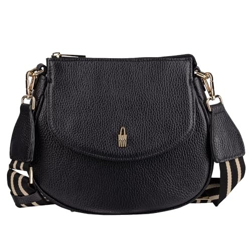 FELICIA - Czarna listonoszka skórzana