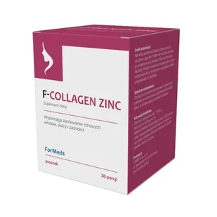 ForMEDS Kolagen + Cynk F-COLLAGEN ZINC 30 porcji 343 - Przeziębienie i grypa - miniaturka - grafika 1