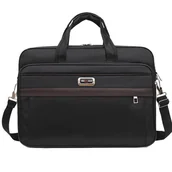 Torby na laptopy - TORBA NA LAPTOPA CZARNA 156 ETUI PASEK ATKB60201B - miniaturka - grafika 1