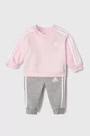 Dresy i komplety dla dziewczynek - adidas dres niemowlęcy kolor różowy - miniaturka - grafika 1