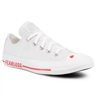 Trampki damskie - Converse Trampki Ctas Ox 567157C Photon Dust/University Red - grafika 1