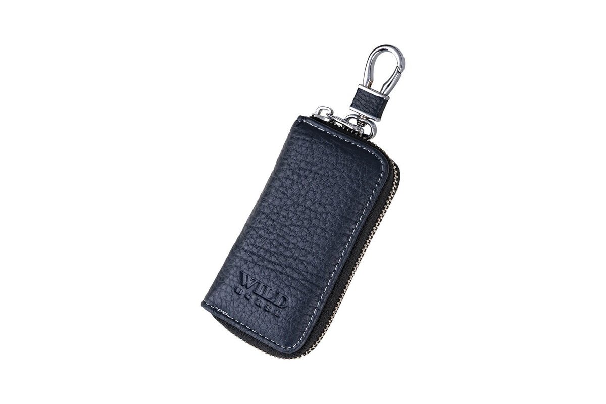 Etui na klucze Skórzane Wild Horse Granatowe