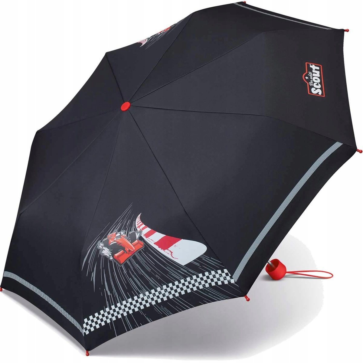 Scout parasol składany, z pokrowcem wielokolorowy