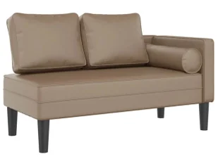 Leżanka do salonu z ekoskóry cappuccino W7-F10 - Szezlongi Leżanka do salonu z ekoskóry cappuccino W7-F10 - Szezlongi - miniaturka - grafika 1