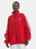 Bluzy damskie - adidas Bluza Adilenium Season 3 JD3393 Czerwony Oversize - miniaturka - grafika 1
