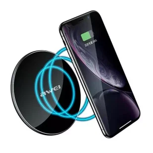 AWEI ład. indukcyjna W8 10W czarny/black - Ładowarki do telefonów - miniaturka - grafika 5
