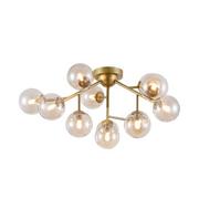 Lampy sufitowe - Maytoni Plafon LAMPA sufitowa DALLAS MOD545PL-12G Maytoni modernistyczna OPRAWA szklane kule balls bursztynowe MOD545PL-12G - miniaturka - grafika 1