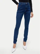 Spodnie damskie - Vero Moda Jeansy Elly 10310613 Granatowy Skinny Fit - miniaturka - grafika 1