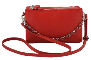 Modna włoska listonoszka skórzana - Barberini's - Granatowa - Torebki damskie - miniaturka - grafika 9