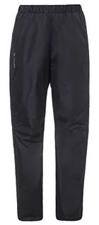 Spodnie damskie - Vaude spodnie damskie Fluid Full-Zip Pants, czarny, 48 01263-010-48 - grafika 1