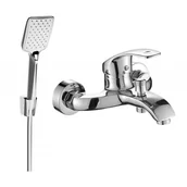 Baterie umywalkowe - Mexen Fabia R62 bateria wannowa z zestawem prysznicowym, chrom - miniaturka - grafika 1