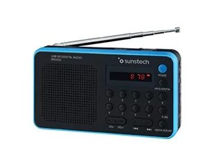 Sunstech Przenośne cyfrowe AM/FM Negro Azul - Radia - miniaturka - grafika 1