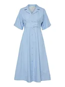 Sukienki - YAS Sukienka koszulowa Astor 26037276 Niebieski Regular Fit - miniaturka - grafika 1