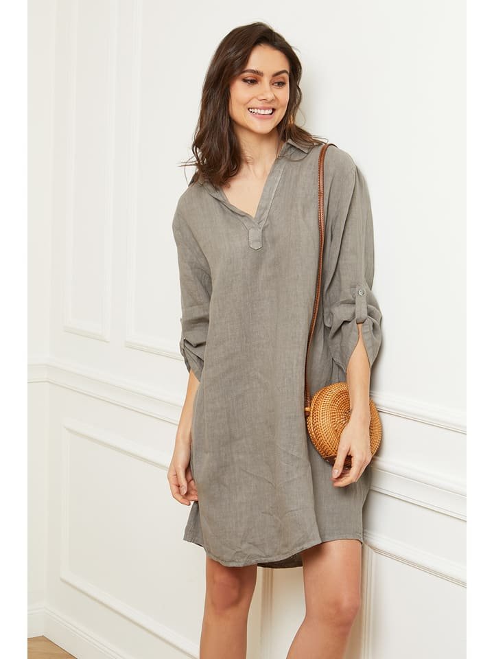 Fleur de Lin Lniana sukienka 