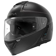 Akcesoria motocyklowe - Kask modułowy Sena Impulse z technologią Bluetooth i Sound by Harman Kardon. z podwójnym daszkiem i siatką intercom/MP3 / poleceniami głosowymi (czarny, XXL) - miniaturka - grafika 1