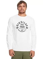 Koszulki męskie - Quiksilver Koszulka Basic Męska Biała XL - miniaturka - grafika 1