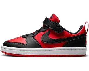 Nike Court Borough Low Recraft (Ps) sneakersy chłopięce, University Red Black White, 34 EU - Buty dla chłopców - miniaturka - grafika 1